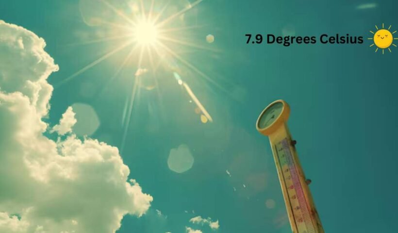 7.9 Degrees Celsius